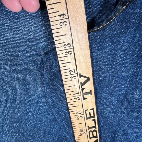 Lucky Brand Mens Jeans 40x34 Dark Wash Straight Leg Denim Blue Pants - Picture 4 of 5